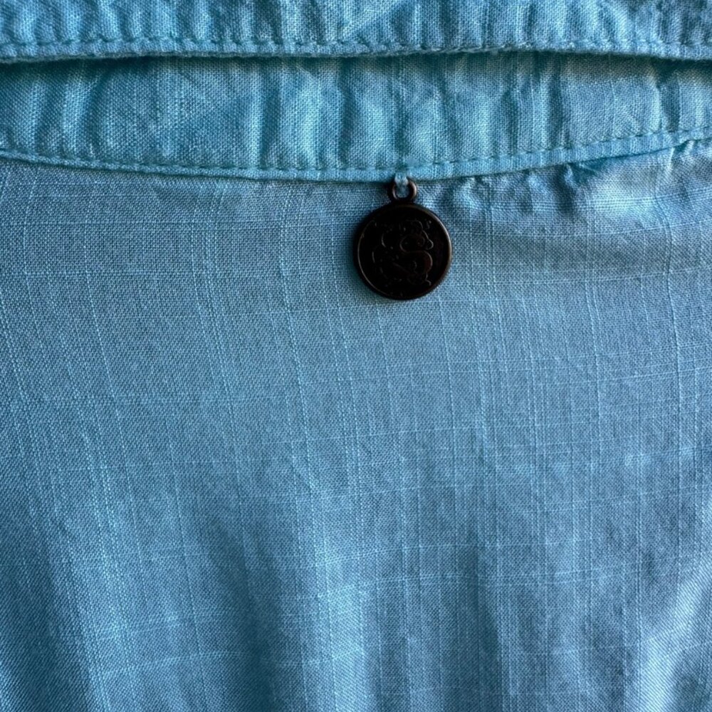 Soft Surroundings Long Sleeve 1/2 Button Collared Blouse / Cami Women's Size M. - Picture 7 of 10